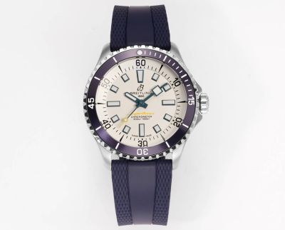 GR Factory Breitling 42MM in Diameter Sapphire Glass Mechanical Movement White Watch breitling chronometre superocean edition speciale etanche 200m